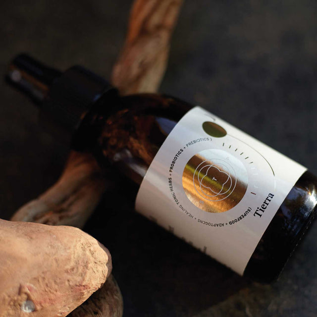 Botella de cosmético Tierra sobre un fondo natural, resaltando sus ingredientes orgánicos y sostenibles. Botella de cosmético Tierra sobre un fondo natural, resaltando sus ingredientes orgánicos y sostenibles.