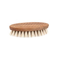 Cepillo Corporal de madera de roble y pelo de crin de SeaSkin Life, 100% orgánico, con fondo blanco.